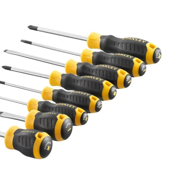 Stanley | Cushion Grip Screwdriver Set 8pc-Toolcraft