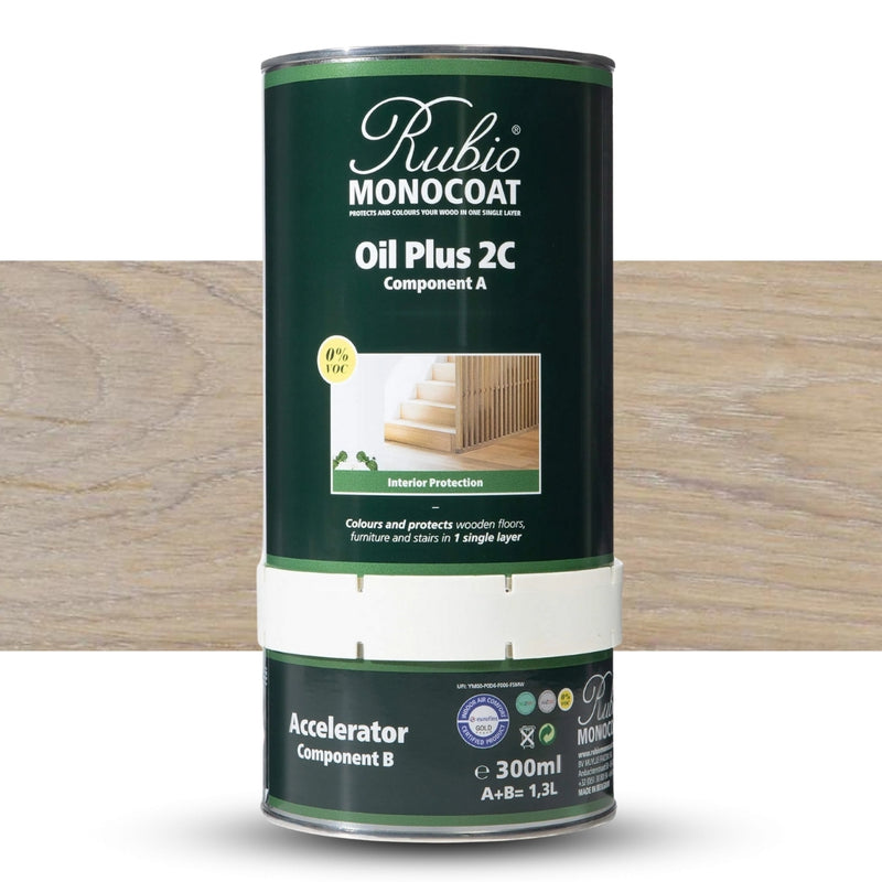 Rubio Monocoat | Oil Plus 2C Gold Label - Super White 1.3L-Toolcraft
