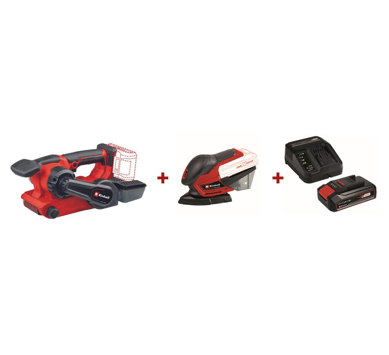 Einhell | Cordless Belt Sander + Cordless Multi Sander + 2.5Ah PXC Starter Kit