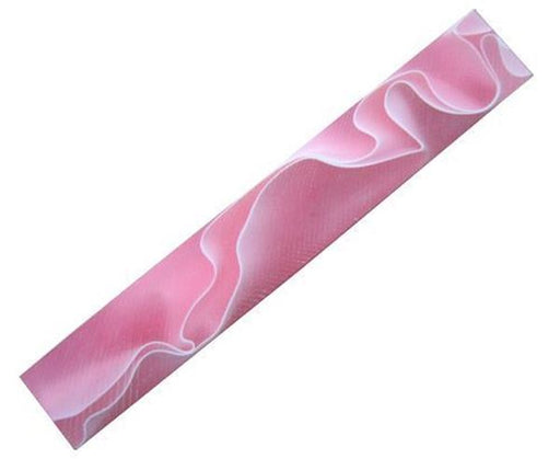 Pen Turning Blank | Acrylic, Baby Pink with White Line - BPM Toolcraft
