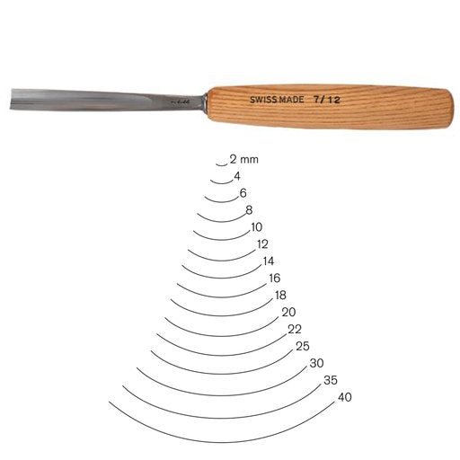 Pfeil | #7 Sweep Gouge 14mm, Full Size (Online only) - BPM Toolcraft