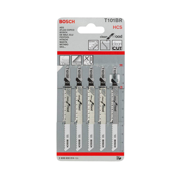 Bosch | Jigsaw Blade T101BR for Wood 5Pk - BPM Toolcraft