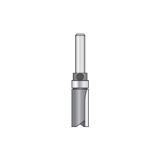 Dimar | Flush Trim, 12,7 X 25,4mm, Upper Bearing, 1/4" Shank - BPM Toolcraft