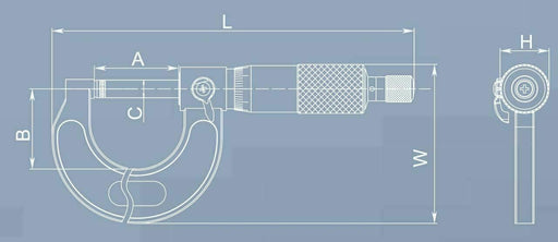 Dasqua | Outside Micrometer 50-75mm - BPM Toolcraft