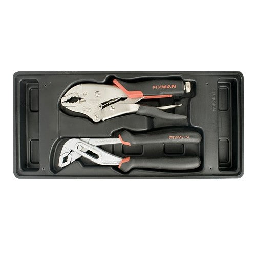 Fixman | Pliers, 2Pc Set, 200mm Groove Joint & 180mm Lock Grip (Online Only) - BPM Toolcraft