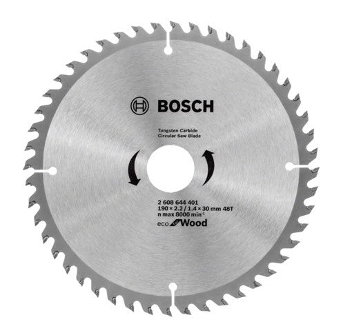 Bosch | Circular Saw Blade 190 x 30mm x 48T Eco for Wood - BPM Toolcraft