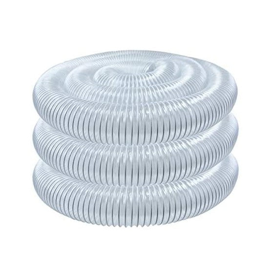 Toolcraft | Dust Hose Clear 3m x 4" PVC with Integrated Wire