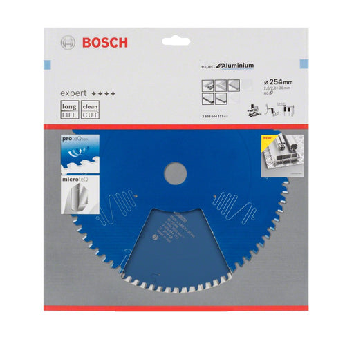 Bosch | Circular Saw Blade 254 x 30mm x 80T Expert for Aluminium - BPM Toolcraft