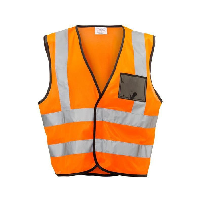 Dromex | SAF Vest Reflective Orange Zip Id (XL)