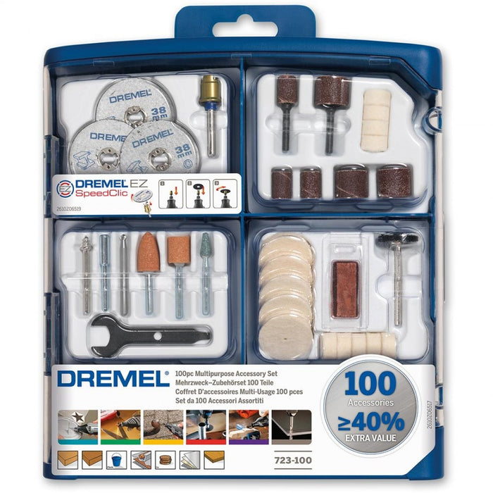 Dremel | Accessory Kit, 100Pc (723-100) - BPM Toolcraft