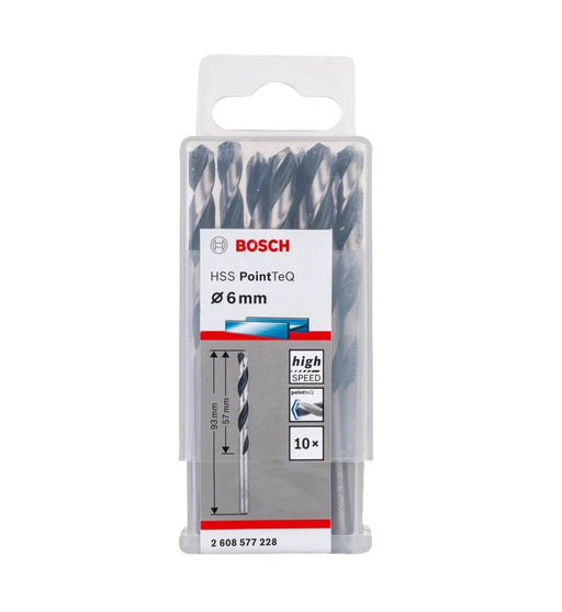 Bosch | Drill Bit HSS PointTeQ 6,0mm 10Pc (Online Only) - BPM Toolcraft