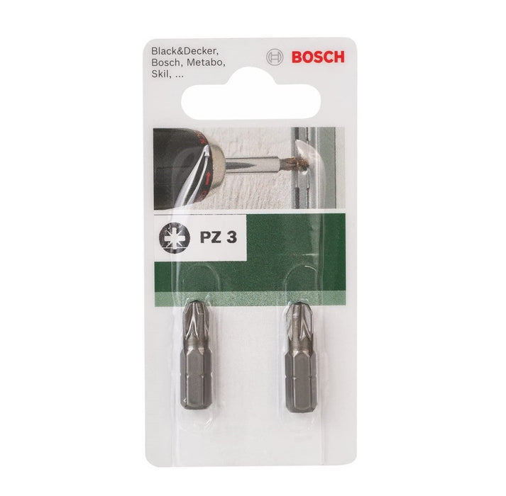 Bosch | Screwdriver Bit PZ3 x 25mm 2Pk - BPM Toolcraft
