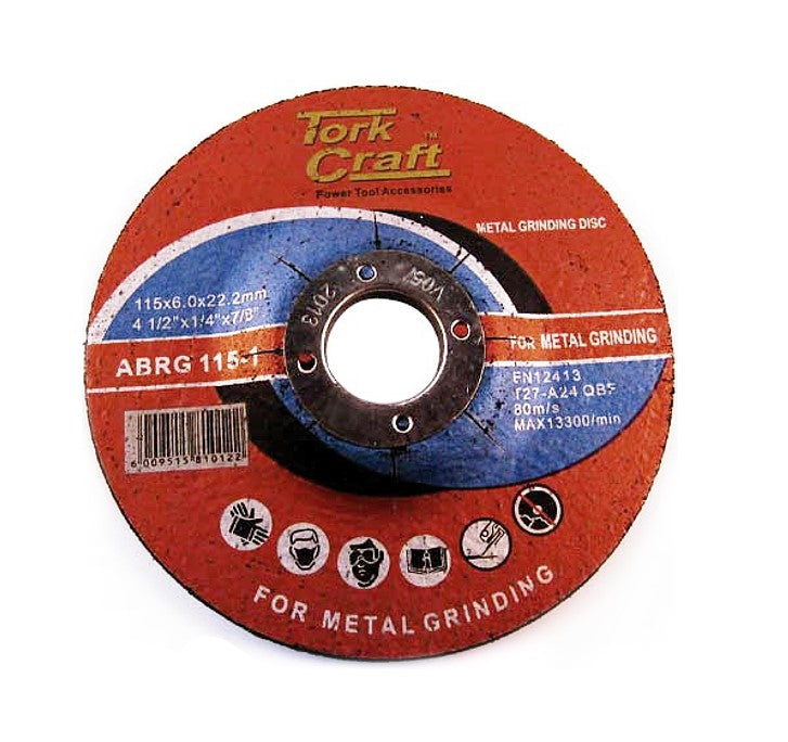 Tork Craft | Grinding Disc for Steel 115 X 6,0 X 22,2mm