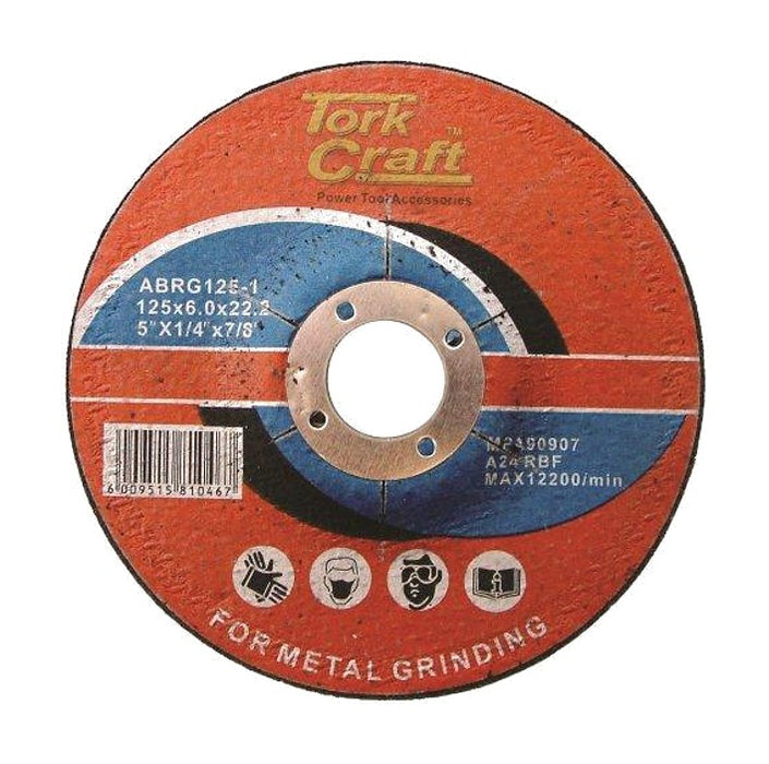 Tork Craft | Grinding Disc for Steel 125 X 6,0 X 22,22mm