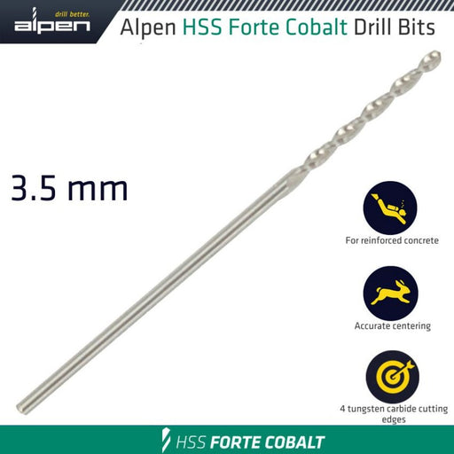 Alpen | Cobalt Drill Bit 3,5mm | ALP183035 - BPM Toolcraft