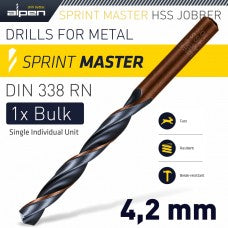 Alpen | HSS Drill Bits Loose 4.2mm | HSS4.20S - BPM Toolcraft