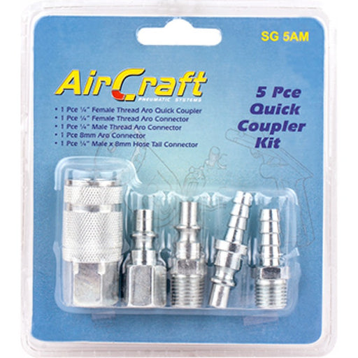 AirCraft | Quick Coupler 5 Pc Set - BPM Toolcraft