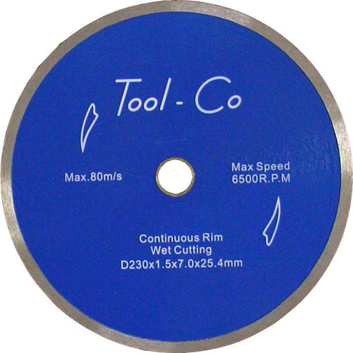 Tool-Co | Diamond Blade Continuous Rim 200mm - BPM Toolcraft