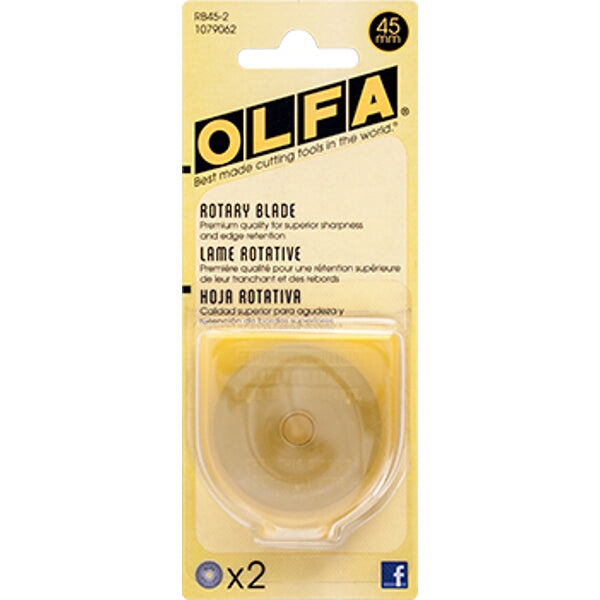 Olfa | Blades Rotary RB45-2 2Pk 45mm | BLA RB45-2  (Available Online Only) - BPM Toolcraft