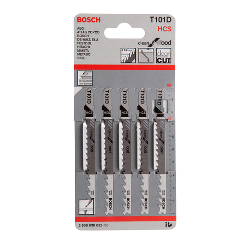 Bosch | Jigsaw Blade T101D for Wood 5Pk - BPM Toolcraft