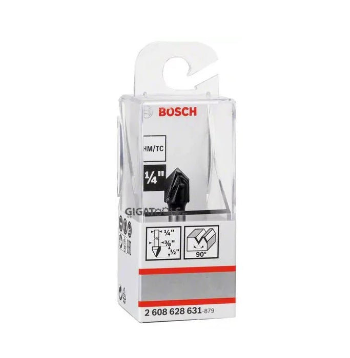 Bosch | Router Bit V Groove ¼" 9,5 x 9,2 x 45mm x 90° - BPM Toolcraft