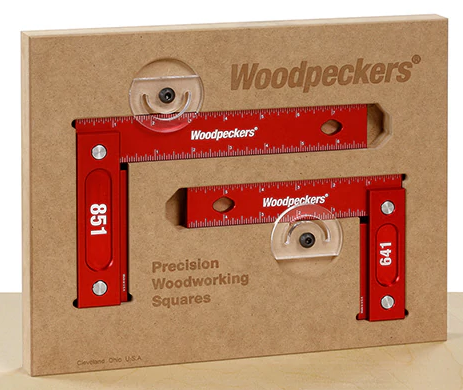 Woodpeckers | Try Squares Combo, Precision, Metric, 641/851 (150mm & 203mm) - BPM Toolcraft