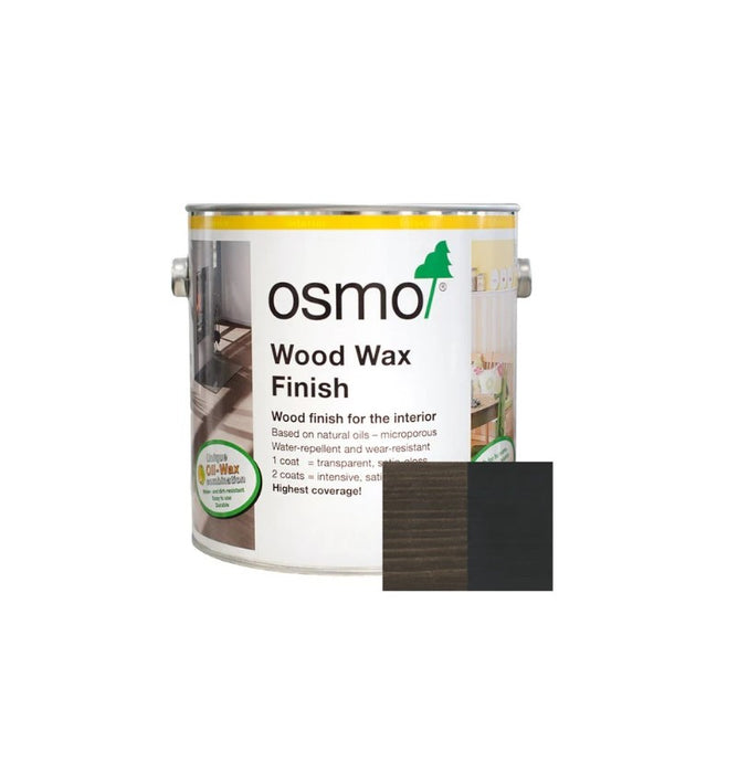 OSMO | Wood Wax Intensive Colours Black 375ml 3169