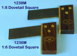Crown Tools | Dovetail Square, Miniature 1:6 for Softwoods - BPM Toolcraft