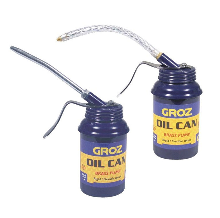 Groz | Oil Can, 180ml, Pistol Grip, Flexible Spout M15/Rbf