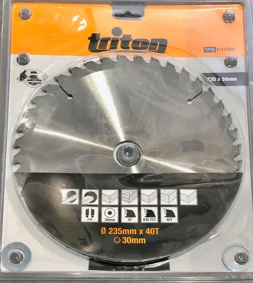 Triton Sawblade 235mm x 40t for TSA001 - BPM Toolcraft