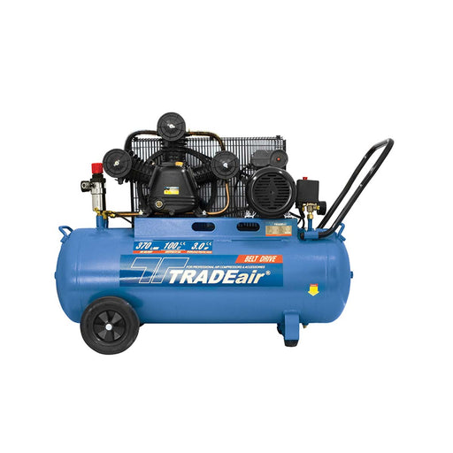 TradeAir | Compressor, 3hp, 100l, W B/D T/AR (Online Only) - BPM Toolcraft