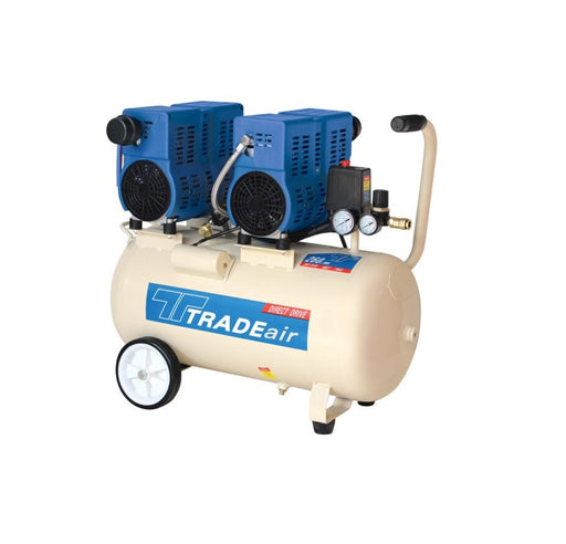 TradeAir | Compressor 50L 750W x 2 Silent Oil Free - BPM Toolcraft