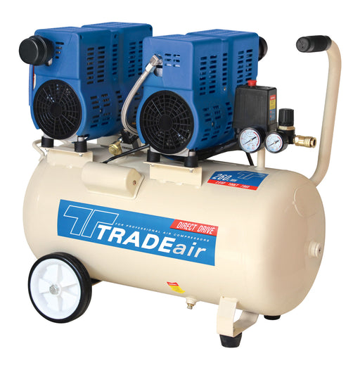 TradeAir | Compressor 100L 750W x 2 Oil-Free - BPM Toolcraft