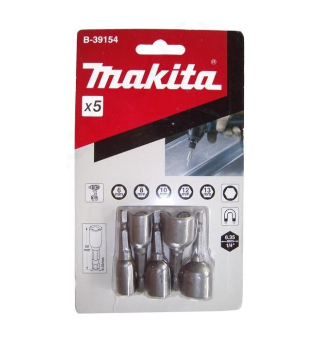 Makita | Magnetic Nut Setters 5Pc - BPM Toolcraft