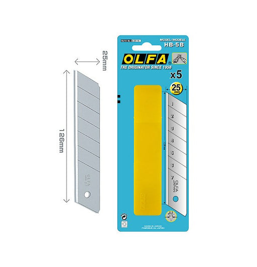 Olfa | 25mm 5Pk Heavy Duty Blades BLAHB5B (Online Only) - BPM Toolcraft
