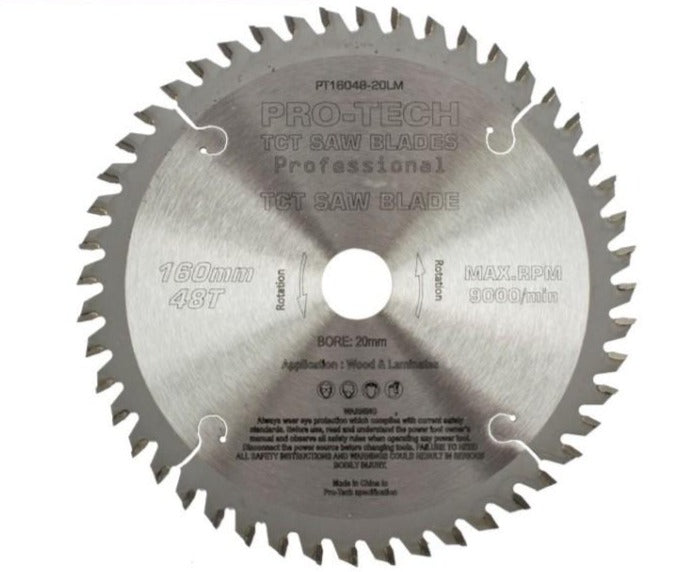Pro-Tech | Saw Blade 160 x 2.2 x 48T - BPM Toolcraft