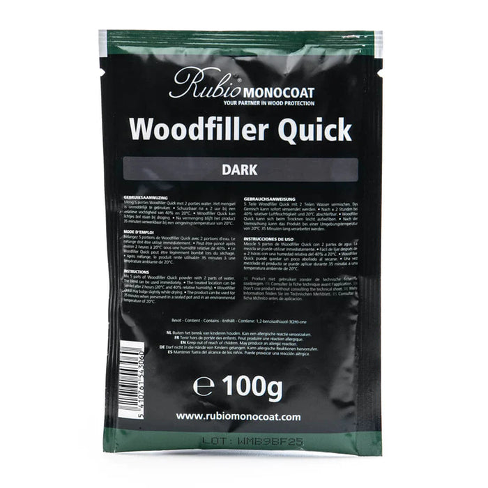Rubio Monocoat | Woodfiller Quick Dark Bag 100g