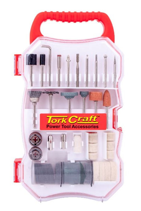 Tork Craft | Mini Rotary Tool & 72Pc Accessory Kit w/Flexible Shaft (Online Only) - BPM Toolcraft