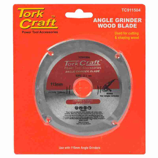 Tork Craft | Angle Grinder Blade, 4 Tooth, 115mm, for Wood - BPM Toolcraft
