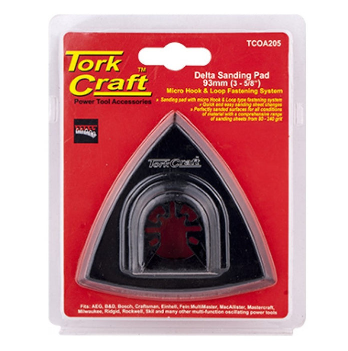 Tork Craft | Quick Change Base 93mm Hook & Loop Delta Micro