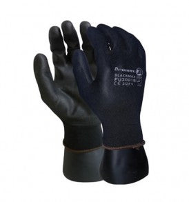 Dromex | Blackmax Gloves PU Palm Coated Size 10 SAF00275 - BPM Toolcraft