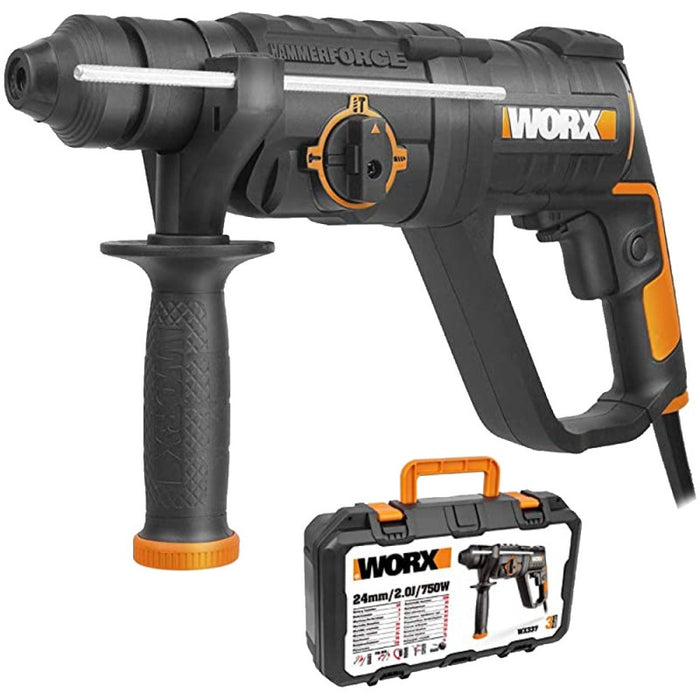 Worx | Rotary Hammer Drill, SDS, 750W, 3 Function, in BMC (Online Only) - BPM Toolcraft