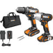 Worx | Drill Driver Combo, 20V, WX101.9 & WX291.9, 2 X 2,0Ah Batteries & Std. Charger (Online Only) - BPM Toolcraft
