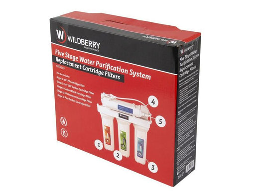 Wildberry | 5 Stage Water Purification System Replacement Cartridge Filters (Online Only) - BPM Toolcraft