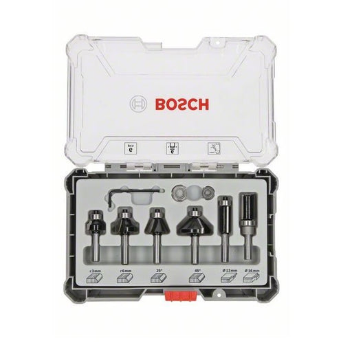 Bosch | Router Bit Set Trim & Edging 6Pc 1/4" Shank - BPM Toolcraft