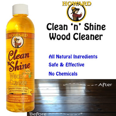 Howard | Clean & Shine Wood Cleaner 236ml (w/ Orange Oil) - BPM Toolcraft