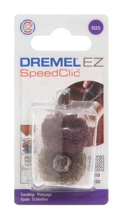 Dremel | Abrasive Buff, SpeedClic, 2Pk (511S) - BPM Toolcraft