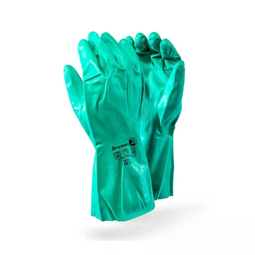 Dromex | Gloves Chemical Nitrile Green Size 10 - BPM Toolcraft