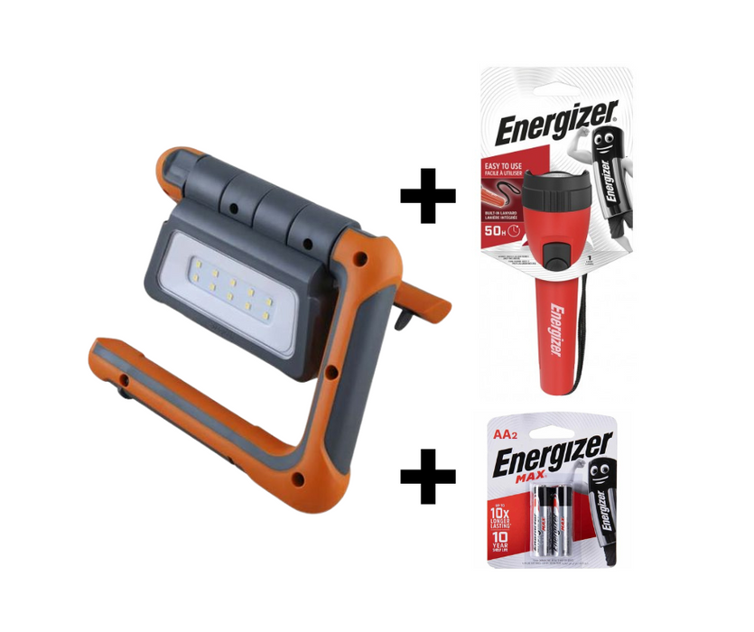 Energizer | Rechargeable Panel Light with 2 AA & Torch
