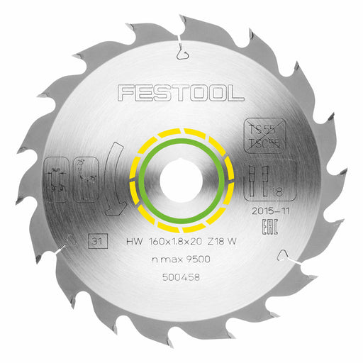 Festool | Saw Blade 160X108X20 18T (Online only) - BPM Toolcraft